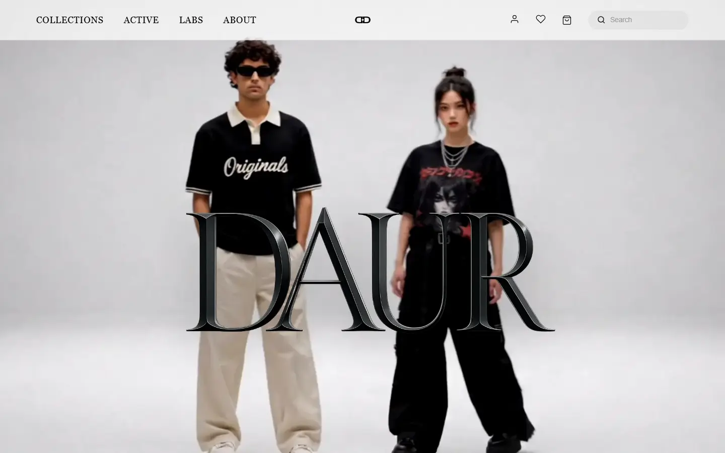 DAUR website homepage