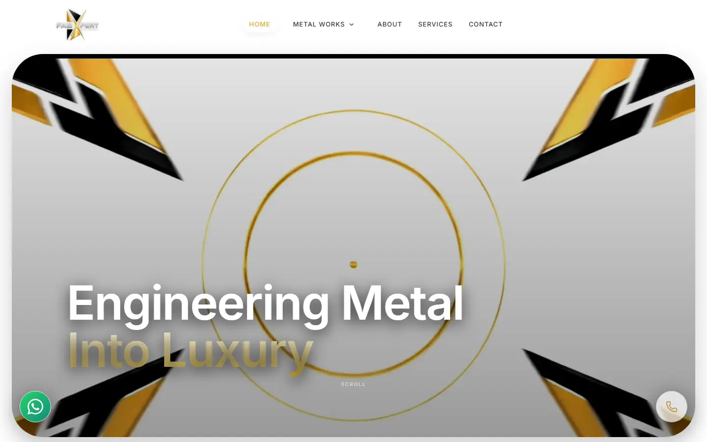 FabXpert Metal website homepage