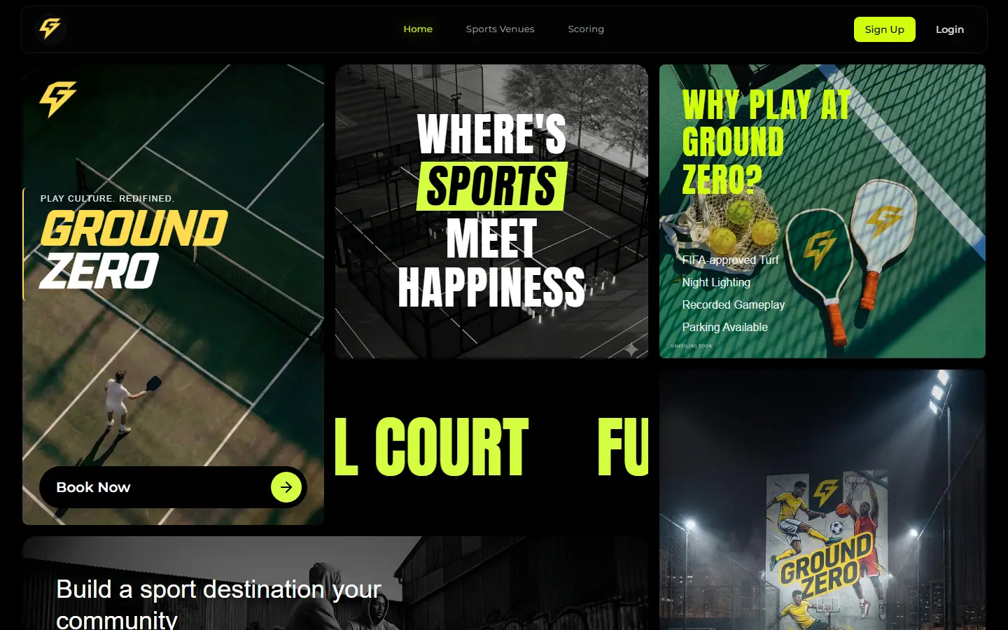 Ground Zero website homepage